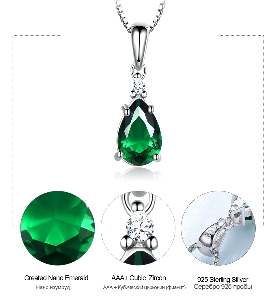 UMCHO Emerald 925 sterling silvernecklace for women NUJ54E-1-pc (7)