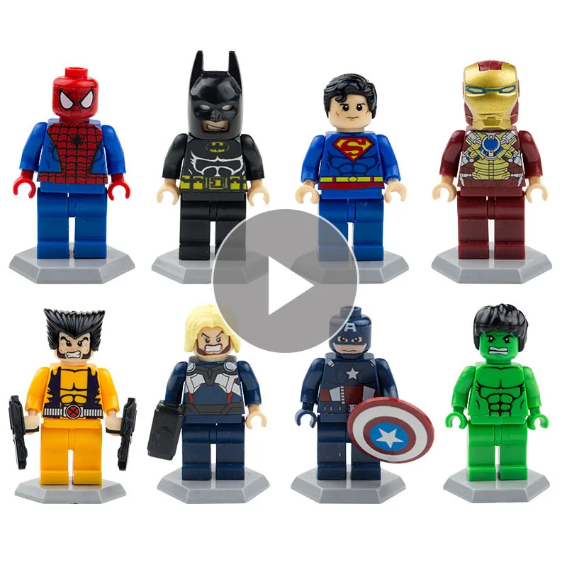 

Building Blocks Plastic Figures Avengers Super Heroes Iron Man Model Building Kits Building Block Figurines Toys Children Gifts