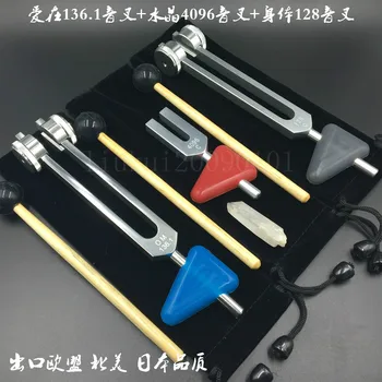 

Chakra OM tuning fork 136.1Hz Crystal 4096Hz tuning fork Body 128Hz tuning fork Sonic tool 3pcs