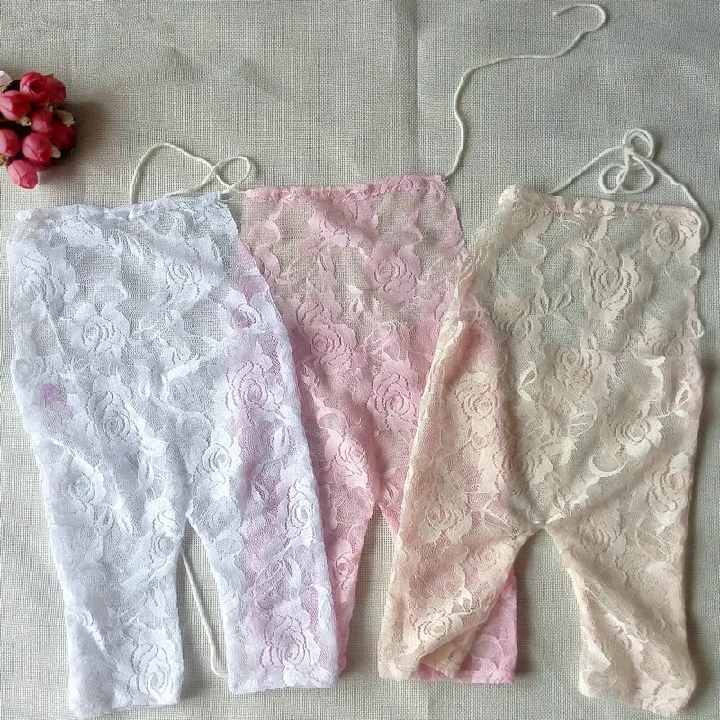 

Newborn Lace Rompers Baby Photography Props Clothes for Infant Girls Backless Bow Princess Jumpsuits Clothing