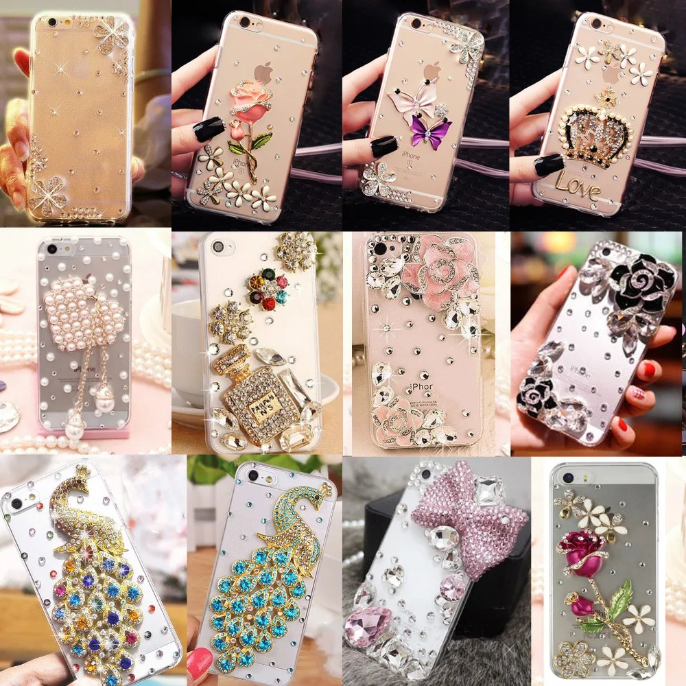 Smartphone case Bling Crystal Pearl Rhinestone Soft Clear Case Cover Transparent Soft shell For iPhone XS Max XRX8 Plus6s p Smartphone case Bling Crystal Pearl Rhinestone Soft Clear Case Cover Transparent Soft shell For iPhone XS Max XRX8 Plus6s p