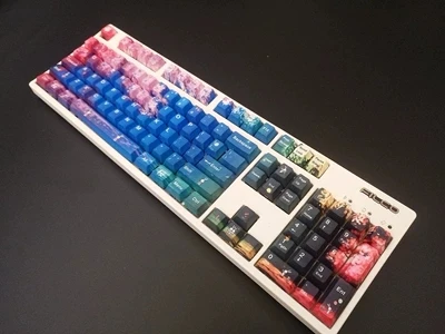 1 комплект 60/87/104 ключей ночные колпачки для Sakura PBT сублимационные механические