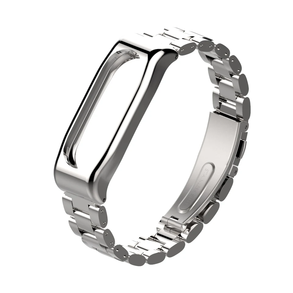 Mijobs Metal Mi Band 2 Strap Bracelet Smart Band Accessories for Xiaomi mi band 2 Strap Stainless Steel Bracelet Mi band 2 Strap