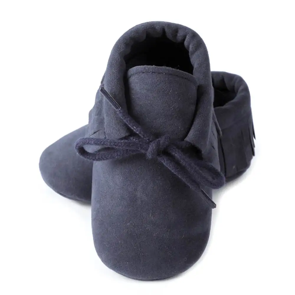 Bebes/мокасины из искусственной замши для новорожденных мальчиков и девочек; Мягкие Мокасины; обувь для первых шагов с бахромой на мягкой нескользящей подошве; обувь для малышей - Цвет: Pattern 2 Color 10