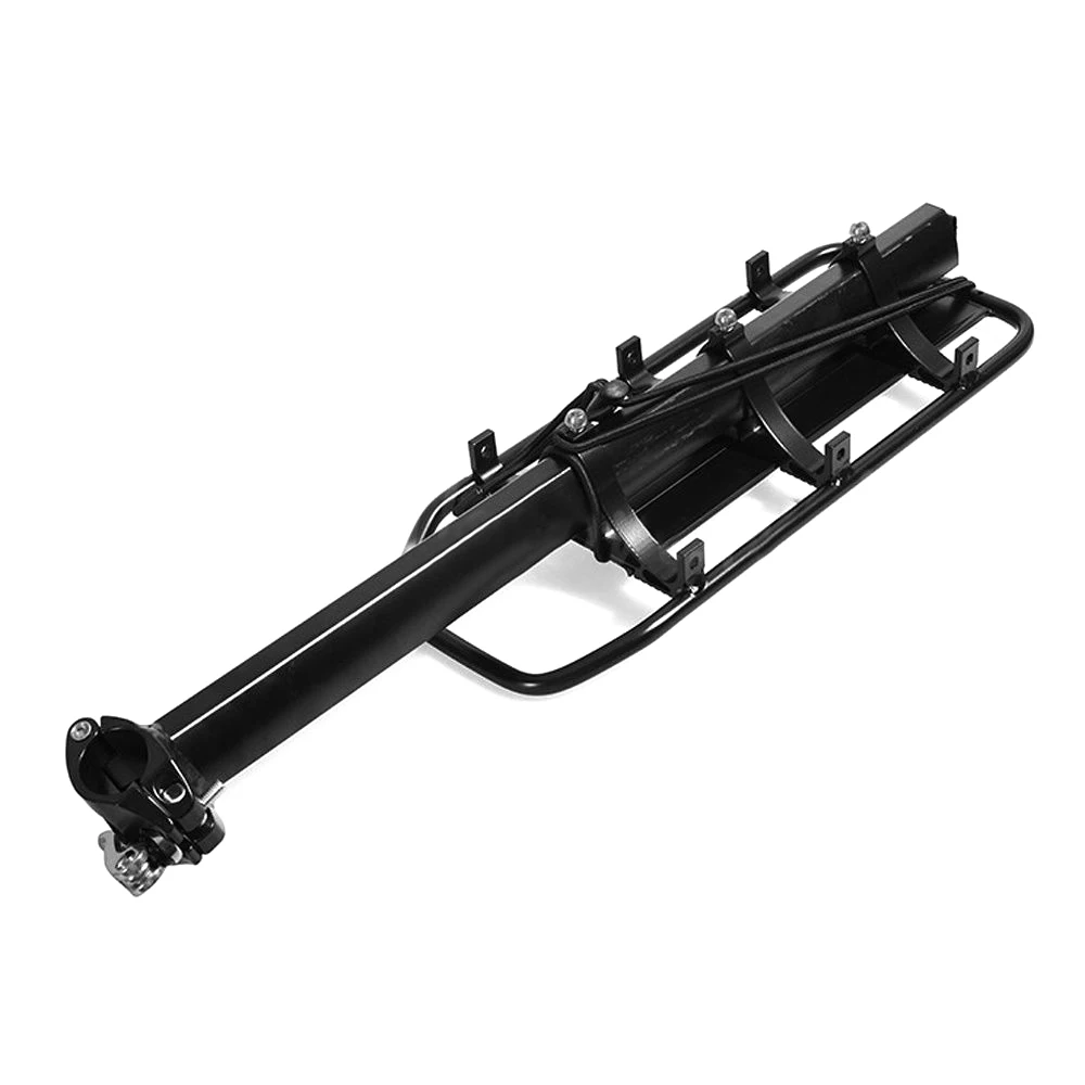 Price Black Bike Bicycle Quick Release Luggage Seat Post Pannier Carrier Rear Rack Fender