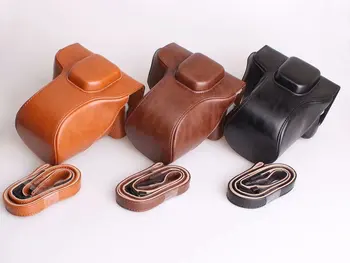 

PU Leather Case Cover for Fujifilm Fuji X-T30 XT30 Camera Bag Black Brown