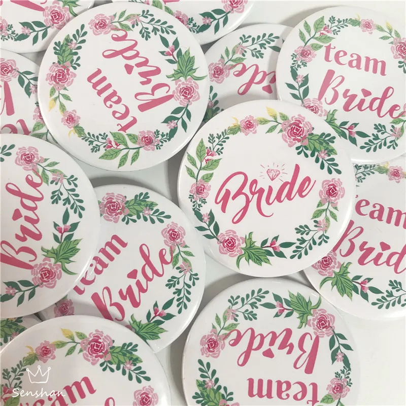 Hen Party Bride Badge Decoration Team Bride Coffetti Bridal Shower Decoration Team Bride Badge Bachelor party Supplies (15)