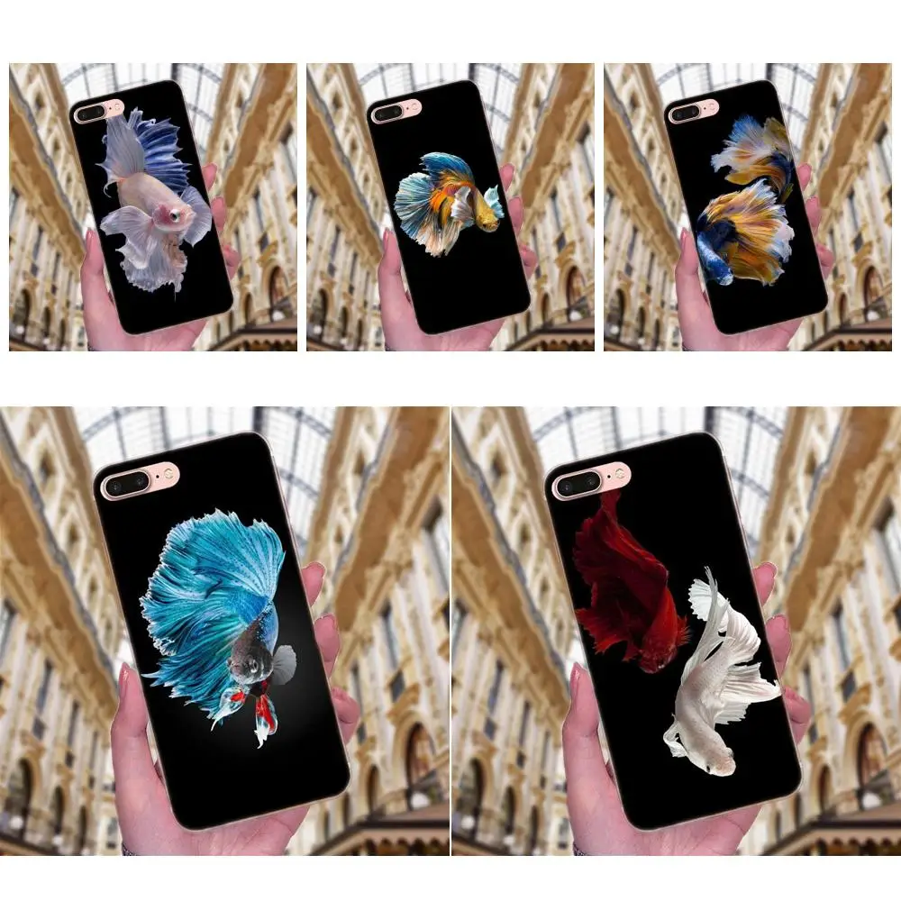 Цветной мягкий чехол Betta Fish для Huawei P8 P9 P10 P20 P30 Mate 7 8 9 10 20 Lite Plus Pro 2017 | Мобильные