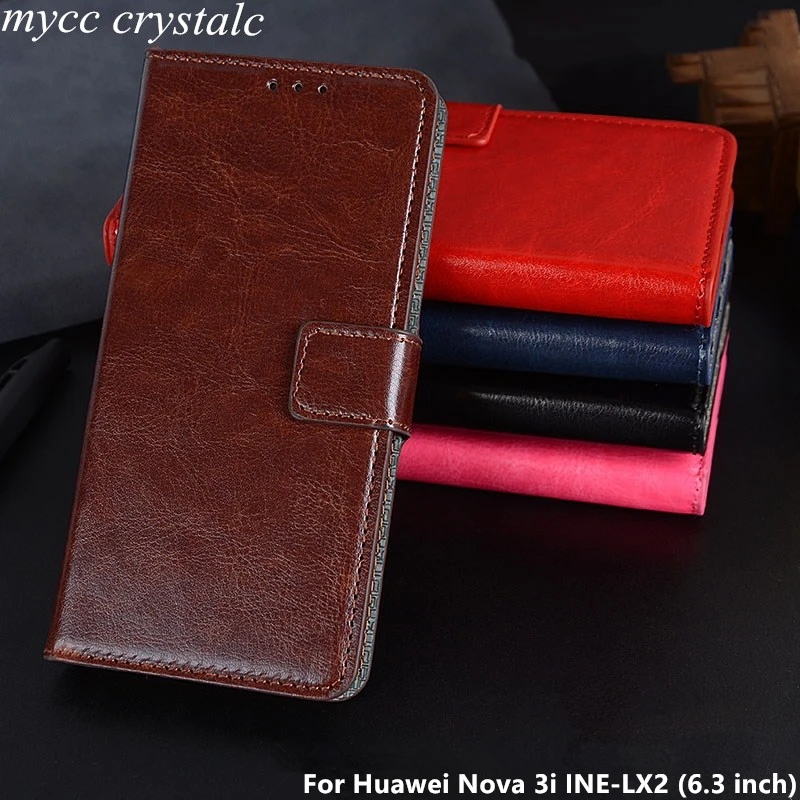 For Huawei Nova 3i INE-LX2 Case 6.3 inch Photo Frame Wallet Leather Card Slot Holder Flip Cover Nova3i | Мобильные телефоны и