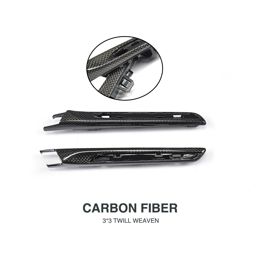 Акрилонитрил-бутадиен-стирол углеродного волокна Крыло Fender Воздушный руководство отверстия Накладка для BMW F82 M4 F80 M3- 2 шт./компл. Замена Стиль