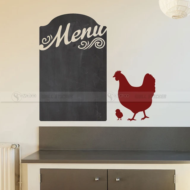 Menu List Chalkboard Blackboard Kitchen Vinyl Wall Decal Sticker