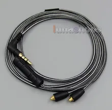 LN005083 Black And White Mic Remote Earphone Cable For JVC HA FX850 Fidue A83 Headphone