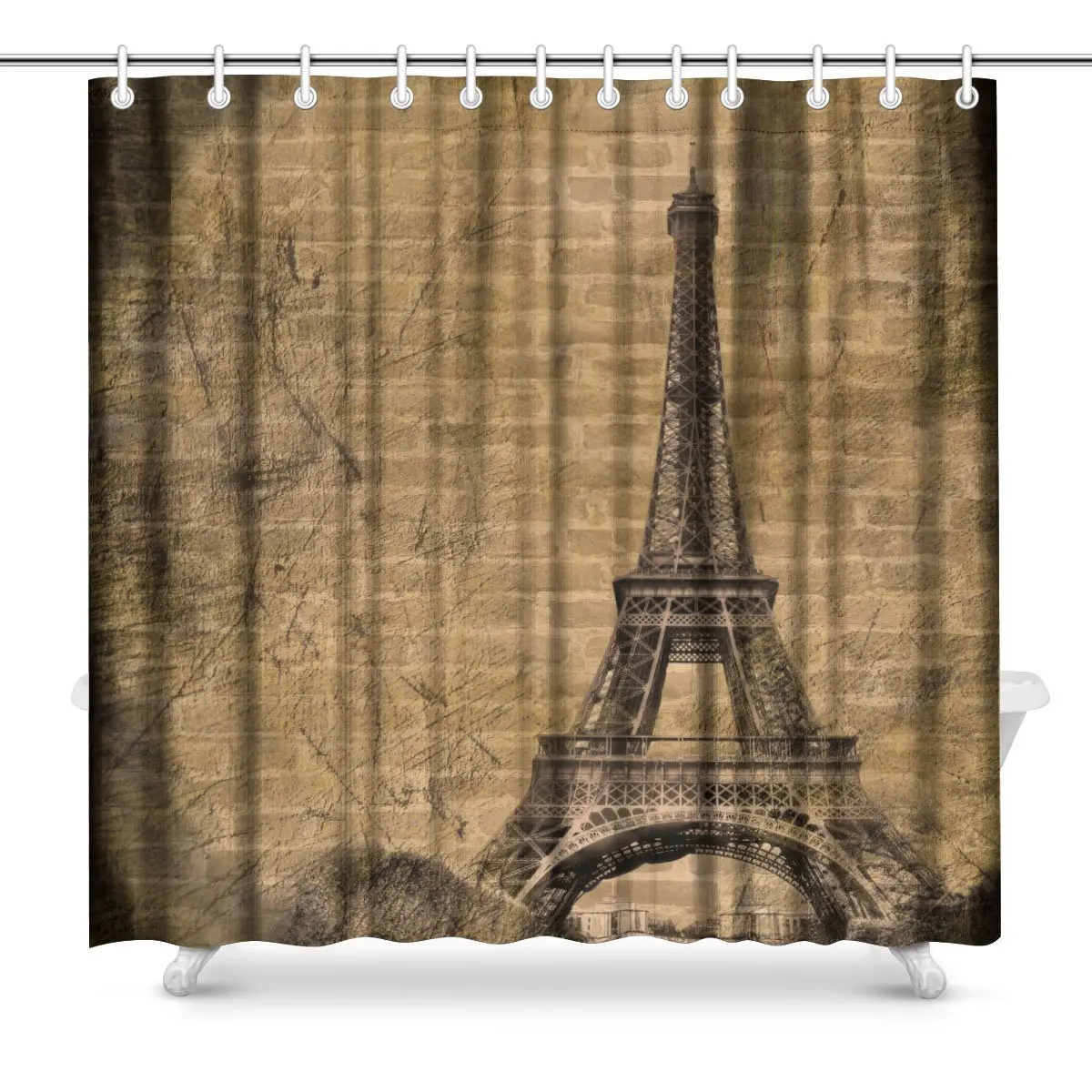 Dear fabric shower curtain