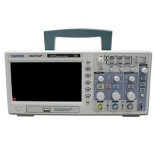 Hantek dso5102p osciloscópio digital portátil, 100mhz, 2 canais, comprimento de registro 1gsa/s, comprimento de registro 40k, usb, lcd 7 Polegada