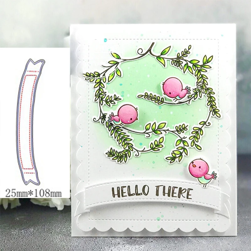 

Ribbon Stitch Metal Cutting Dies Set for Making Card Scrapbooking DIY Paper Album Decoration Craft New 2019