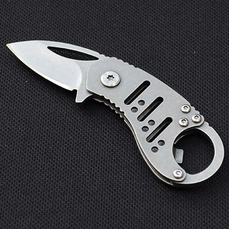 self defense personal tactical Mini Retro Knife security Outdoors Small Pocket Folding Stonewash Keychain edc tool