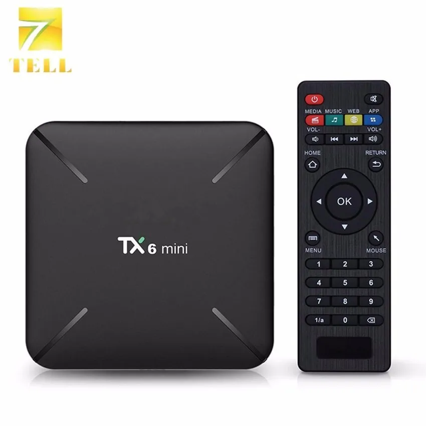 

TX6 MINI 2GB 16GB 4K TV BOX Android 9.0 Allwinner H6 Quad Core 2.4G Wireless 100M LAN TX6mini Set Top Box