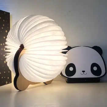 

2018 New arrival 8 color Book Light USB Charging Colourful Cute Panda Book Light Night Lamp for Home Office Decoration Gift