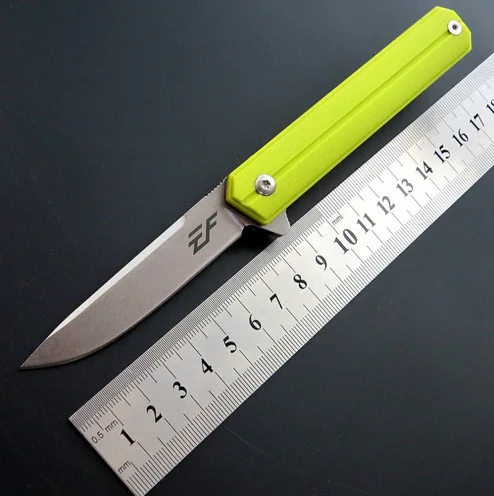 Складной D2 стальной нож + G10 Ручка шарикоподшипник для выживания на открытом