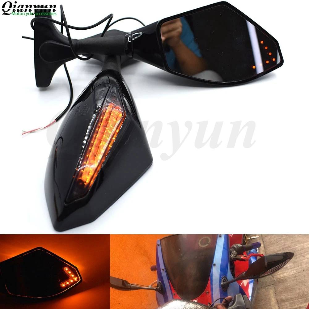 

Universal Motorcycle LED Steering Light Flash Rearview Mirror Side View Mirror For KTM Duke 200 390 125 RC125 RC200 RC390