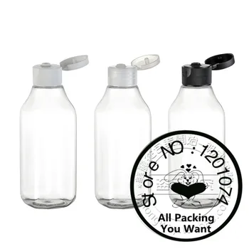 

100ml clear PET bottle with plastic flip lid, for essential oil/liquid/moisturizer/facial water container