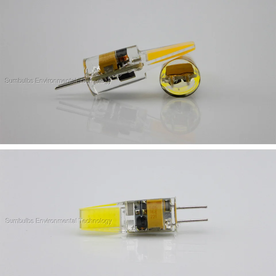6W G4 LED Lamp DC 12V AC 220V Ultra Bright COB LED Bulb G4 Lights Replace Halogen Chandelier Lamps Warm Cold White (1)