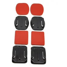 GP09 2 шт. плоское клейкое крепление+ 2 шт. рельефное самоклеящееся крепление для GoPro HD Hero2 Hero3 3+ Hero 4 Gopro аксессуары sj4000