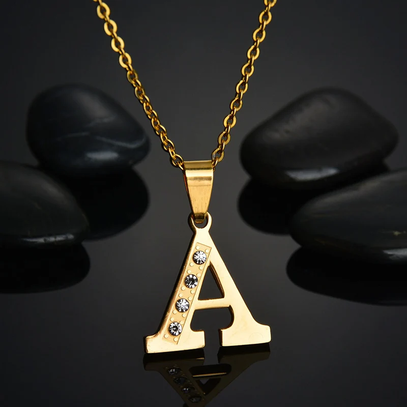 Simple-26-Alfabet-Initial-Letter-Necklaces-Pendant-Gold-Color-Crystal-Stainless-Steel-Chain-Necklace-Women-Kolye (2)