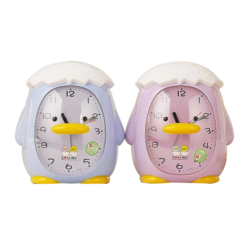 Student Desktop Clock Penguin Model Table Alarm Clock Handicraft