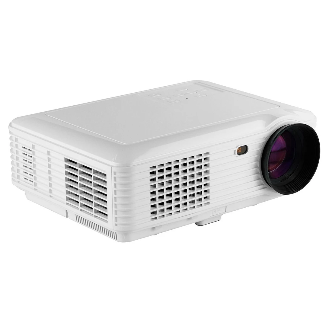 4500 Lumens LED Projector Home Theater USB TV 3D HD 1080P Business VGA/HDMI White