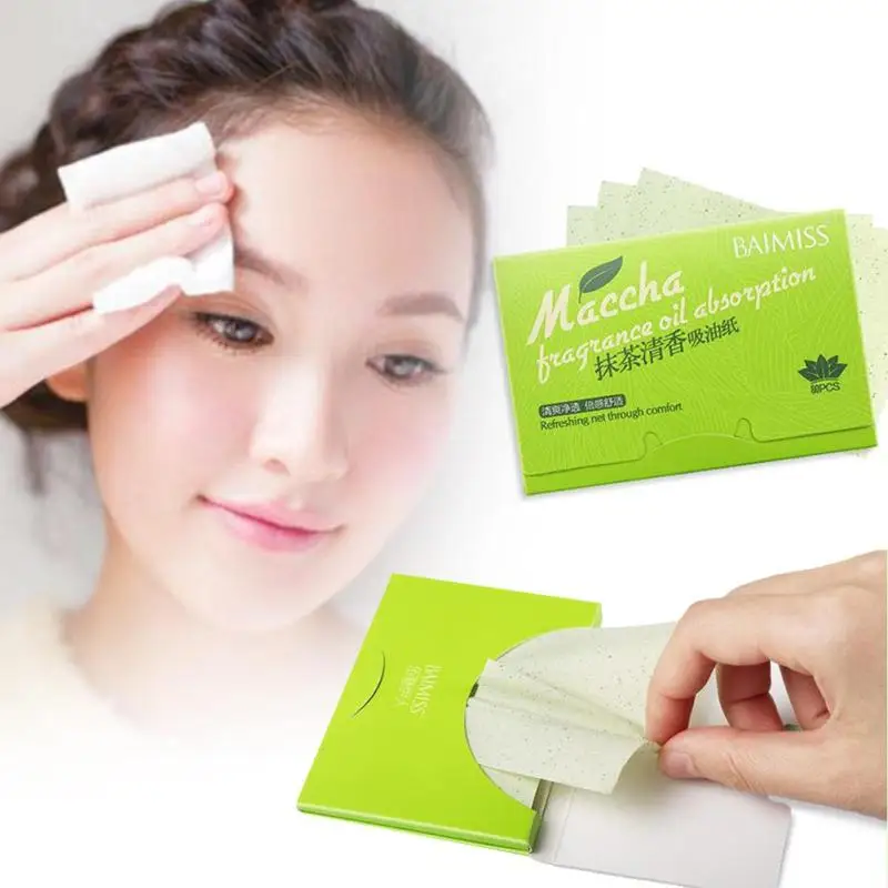 80 pcs/Pack Facial Tissue Face Oil Absorbing Paper Face Maquiagem