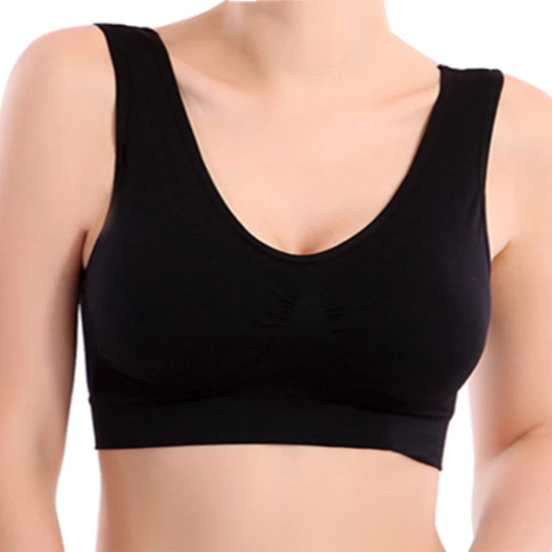 Women Sexy Seamless Bra With pads Big Size Push up Bras Plus Size M 3XL Underwear Vest Tops Wireless Padded Brassiere active bra
