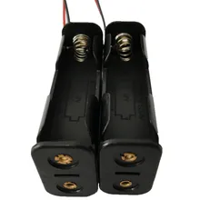 2AA 2XAA 2XLR6 держатель батареи/коробка/Чехол DC3V встык с 150 мм UL1007 провода, 200 шт./лот