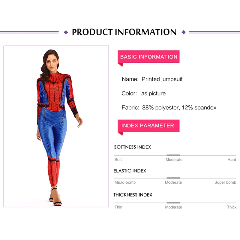 Cosplay Women Spiderman zentai Suit avengers endgame captain marvel Costume Jumpsuit overall romper Iron Man Women jumpsuit Cosplay Women Spiderman zentai Suit avengers endgame captain marvel Costume Jumpsuit overall romper Iron Man Women jumpsuit