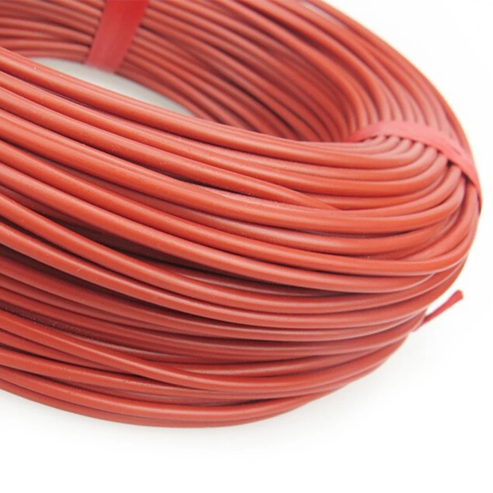 1 рулон 20 м 12 к 33 Ом 2,0 мм углеродный теплый пол кабель углеродное волокно нагревательный провод электрическая Горячая линия инфракрасный нагревательный кабель