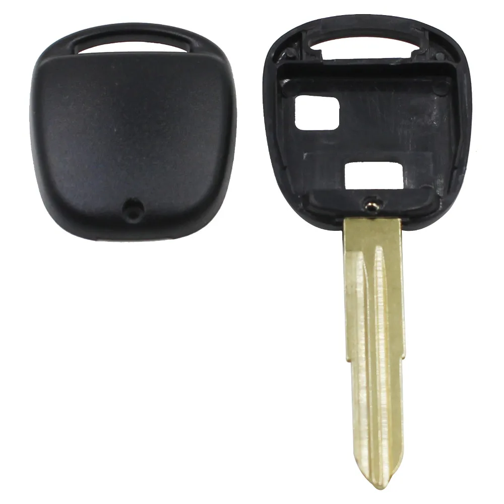 

New 2 Button Remote Car Key Shell Case For Toyota Yaris Corolla Hiace With Toy 41 Blade Replacement Fob Cover