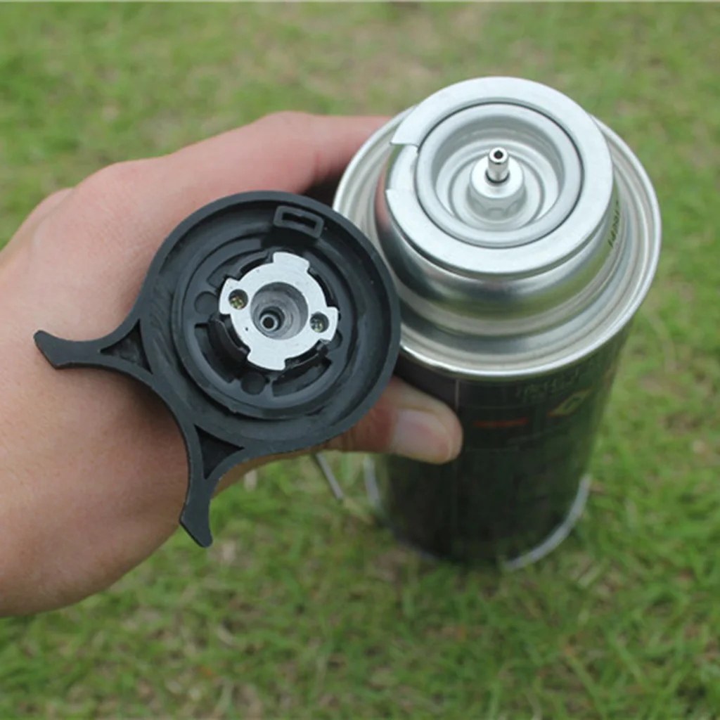 Outdoor Camping Gas Stove Burner Tank Adapter Connector for Long Gas Tank