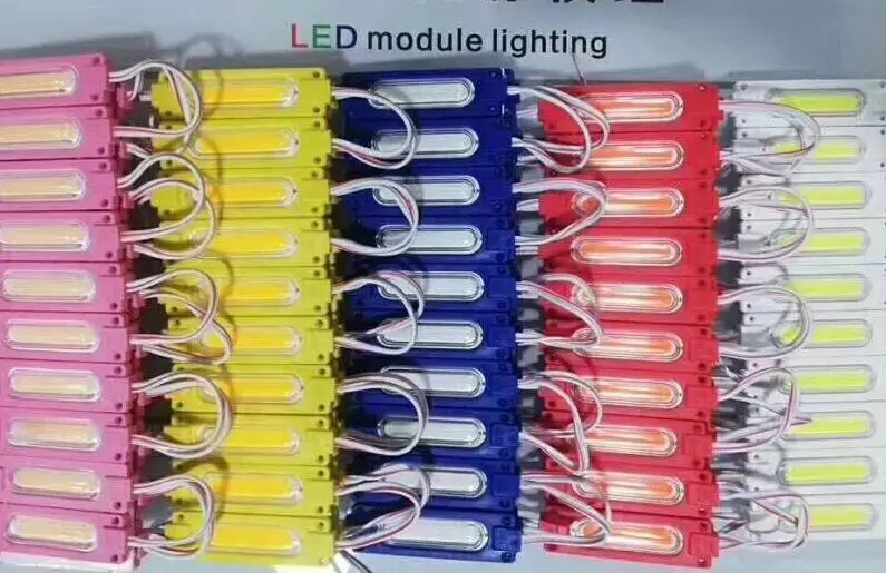 Светодиодный модуль COB 2 Вт IP20 IP65 с объективом магазин передний оконный светильник знак лампа впрыска белая полоса светильник светодиодный подсветка супер яркий
