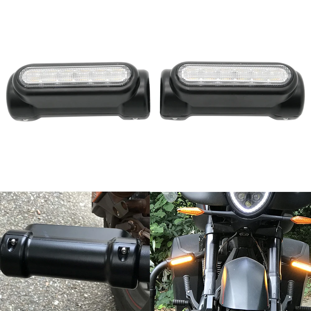 For Harley Touring Motorcycle Highway Bar Switchback Turn Signal Light