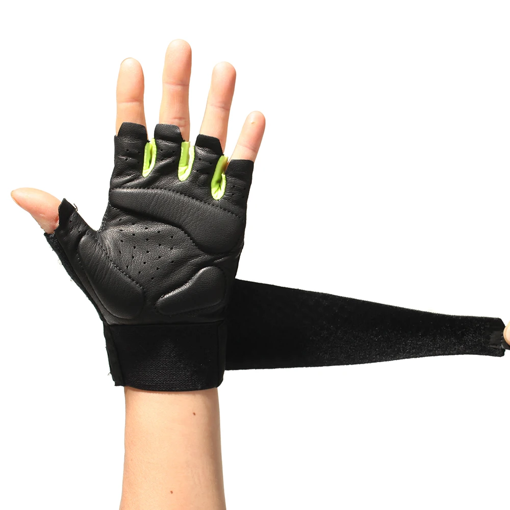 DAY WOLF gloves Training fitness Weight lifting cycling Genuine Leather Palm Protection&Strong Grip Breathability&Comfort fit 