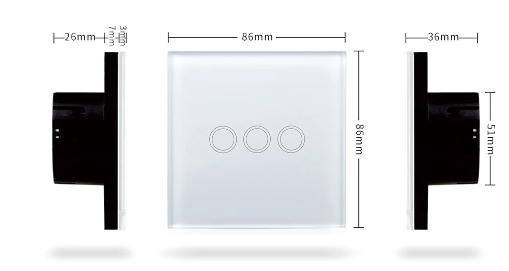 TLINK-Touch-Switch-EU-standard-1-Gang-1-Way-Black-Gold-White-Wall-Light-Touch-Screen (4)