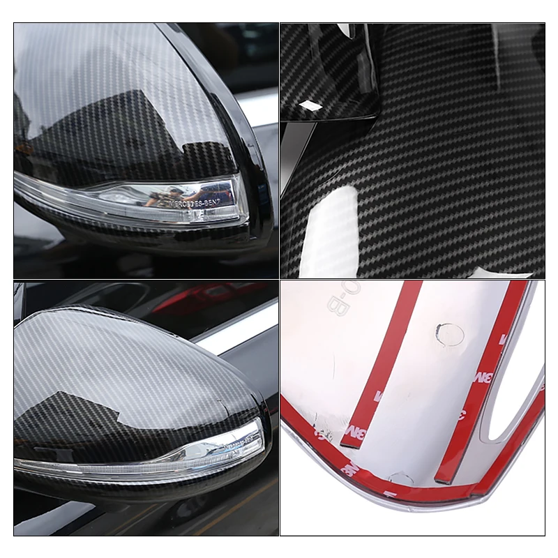 4 styles Door Side Rearview Mirror Cover For Mercedes Benz C Class W205 GLC S Class New E Class rear view mirror trim casing
