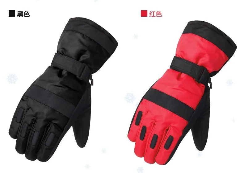 Водонепроницаемые зимние лыжные перчатки ветрозащитные и теплые перчатки для верховой езды Водонепроницаемые перчатки для взрослых и детей