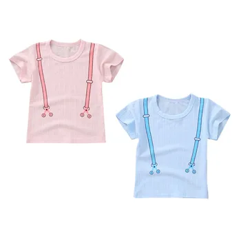 

Summer Cute Baby Boy Girl T-shirt Cotton Print T-shirt Tops Blouse Short Sleeve Casual Tee Shirts