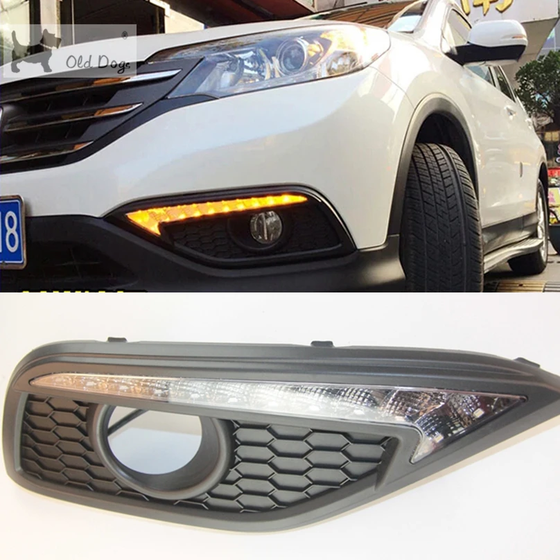 

Wholesale For Honda CRV CR-V 2012-2014 DRL Driving Daytime Running Light DRL with Turn signal fog lamp Relay Daylight car style