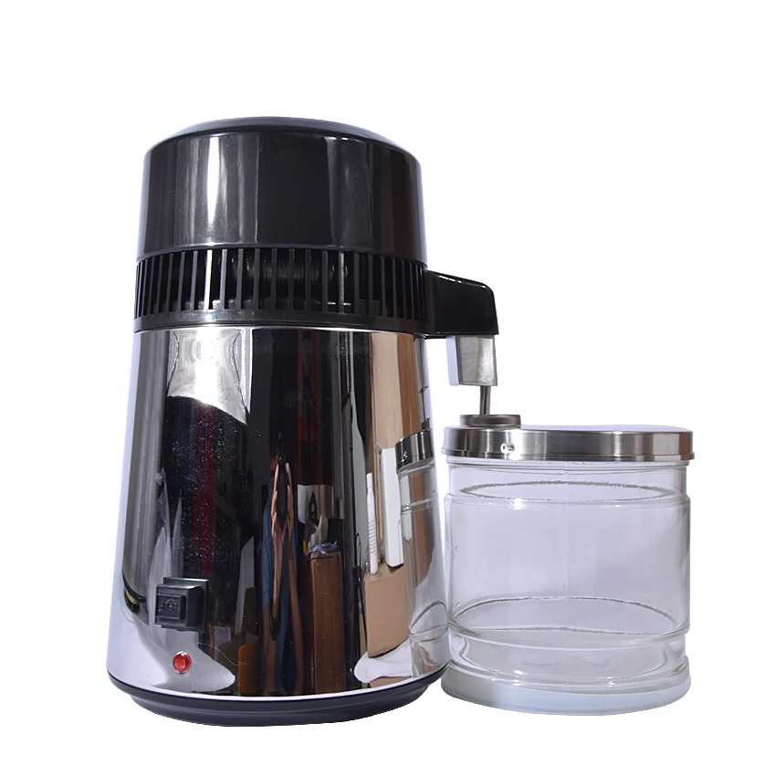 

110 V / 220 V Distiller Distillation Filter Machine Water Purifier Clean Equipment 4L Volume 304 stainless steel Material