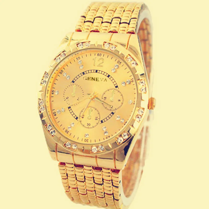 Серебряные и золотые мужские часы Топ бренд часы алмаз металлический ремешок аналоговые кварцевые часы модные наручные часы Masculino
