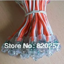 100 шт./партия 9 мм красного цвета светодиодный пиксельный модульный IP66 вход DC5V 0,1 W