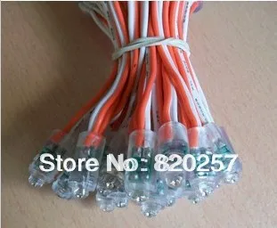 

Free shipping 100pcs lot 9mm red color led pixel module IP66 DC5V input 0.1W