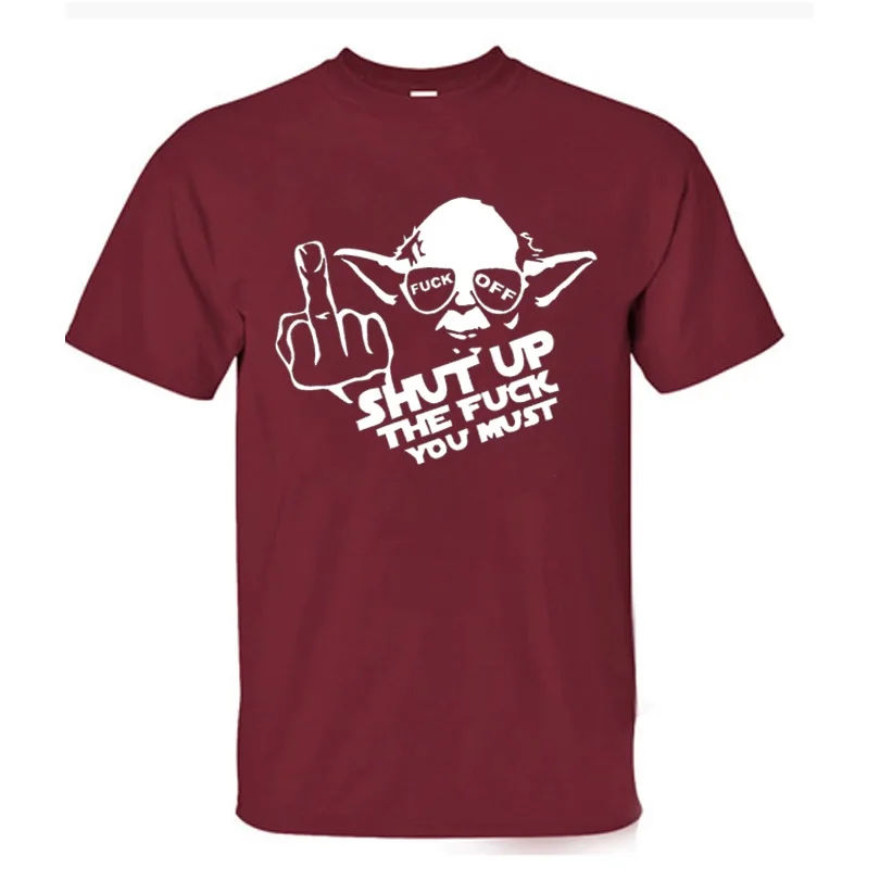 Модные мужские футболки с коротким рукавом с изображением героев Звездных войн, Йода/Дарта Вейдера, крутая футболка с героями мультфильмов - Цвет: 14